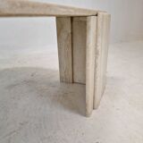 Italian travertine coffee table, 1980's