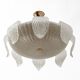 Vistosi Mid-Century Modern Italian Murano Glass and Brass Chandelier, 1960