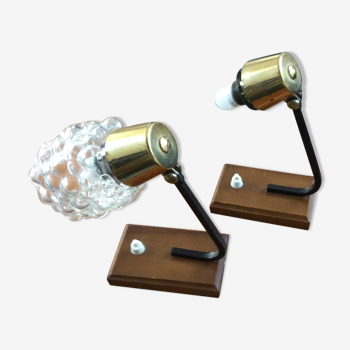 Lampe chevet bubble, années 70