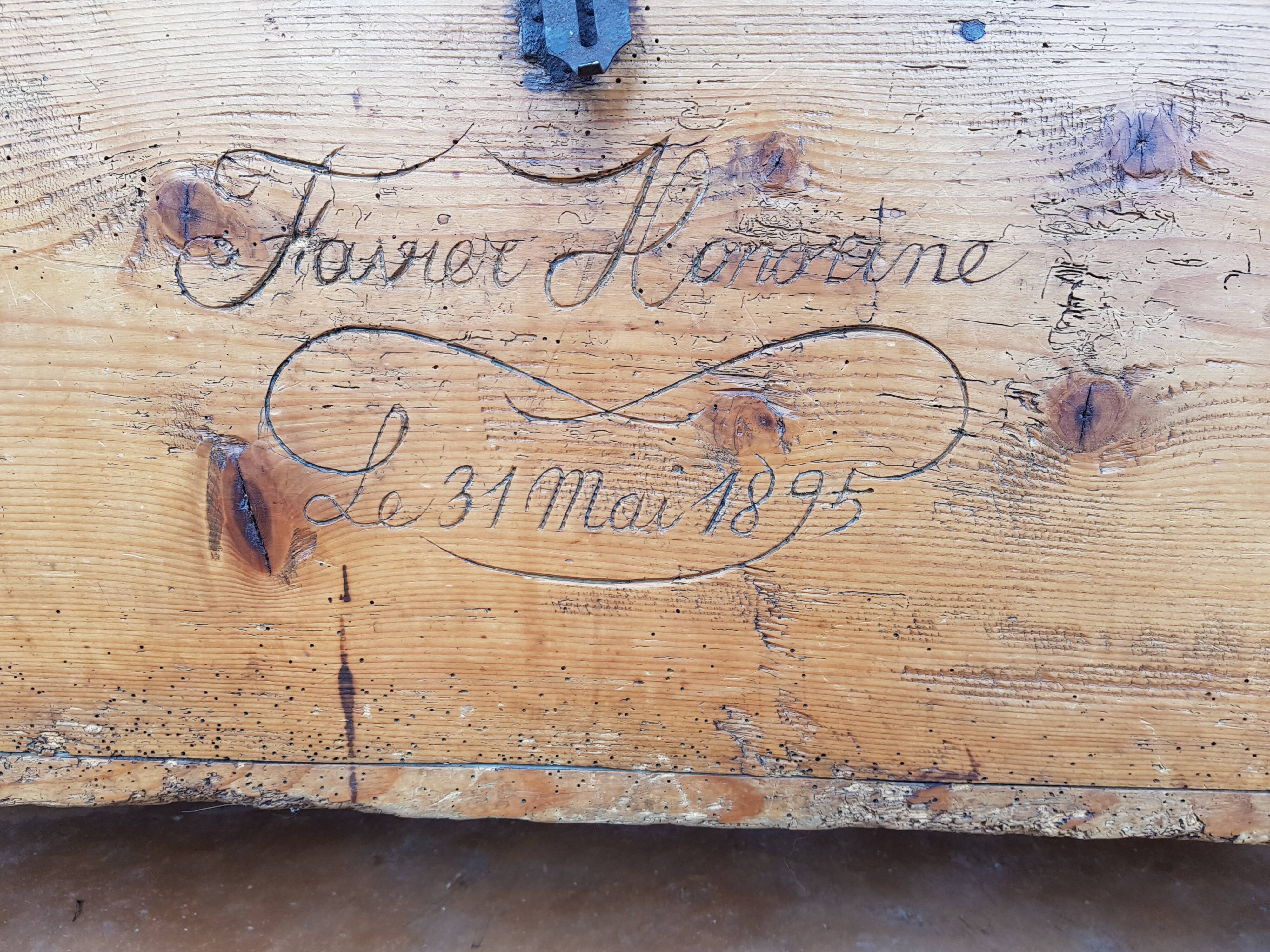 Wedding Chest dated "1895" Flavie Honorine