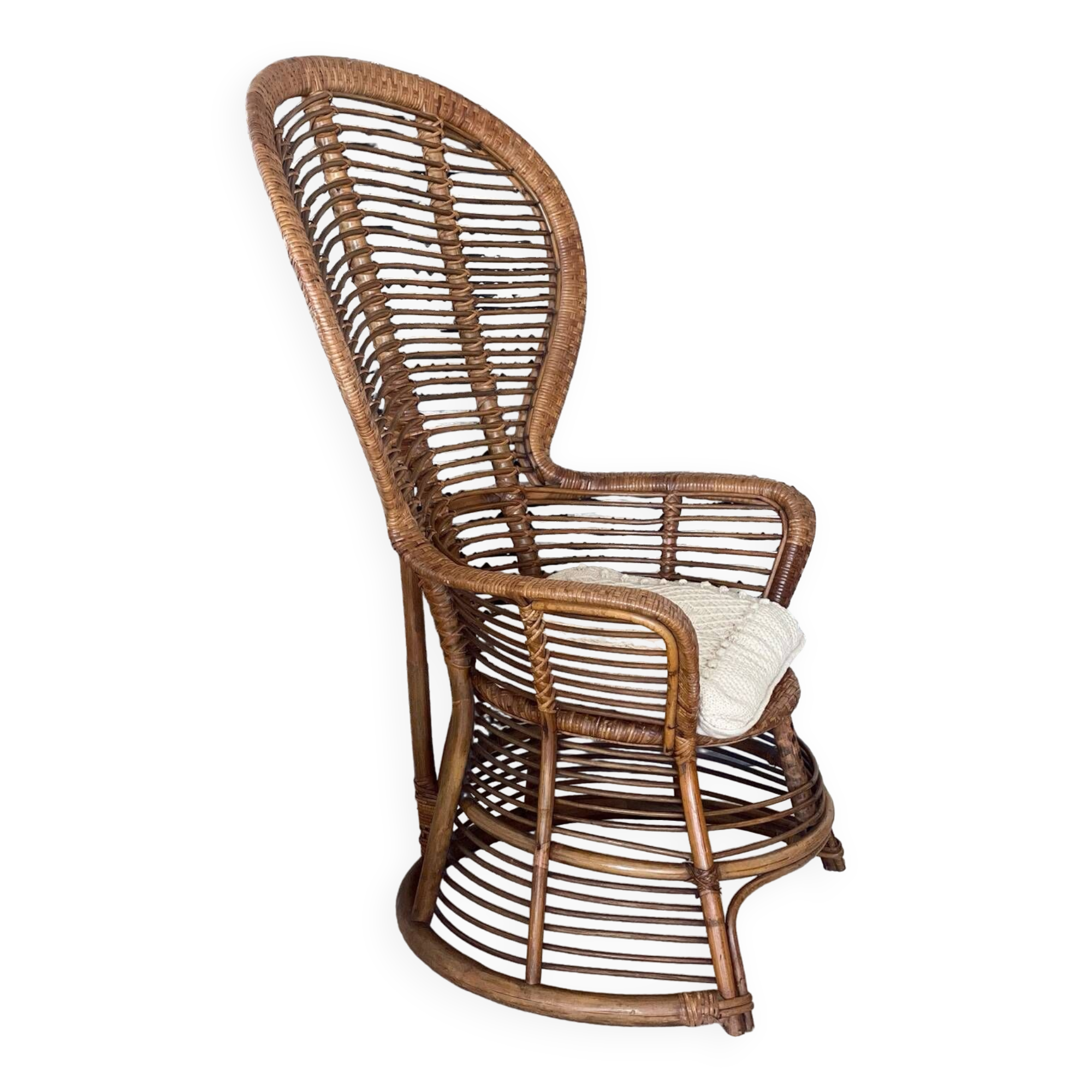 Rattan armchair 1960