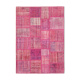 Tapis anatolian vintage 175 cm x 242 cm rose patchwork fait à la main