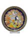 Alladyn plate no. V, cobalt blue, gold, porcelain, design by B. Wiinblad, Germany, 1980s.