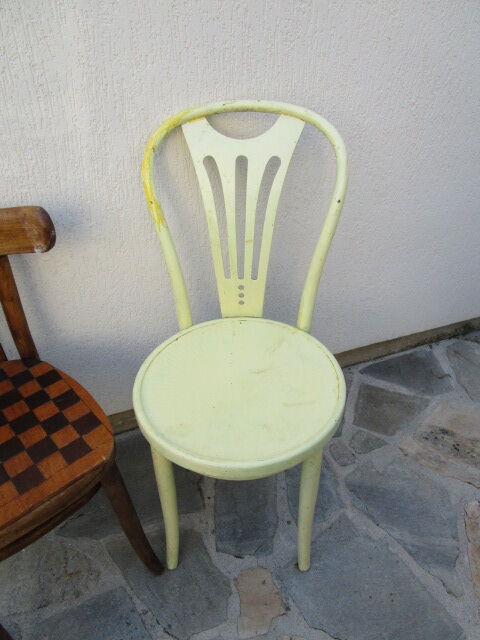 2 antique bistro chairs