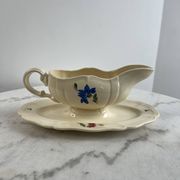 Ironware sauceboat Sarreguemines and Digoin
