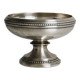 Silver-plated metal presentation bowl