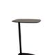 Table basse ovale en métal noir