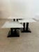 Italian design nesting marble coffee table set from the 70s vintage