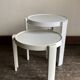 Pair of nesting coffee tables, space age Italian design 1960 Kastilia.