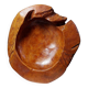 Large vintage nut bowl or empty pocket in teak wood, Italy, 1960s-70s