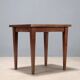 Vintage coffee table in painted beech and mahogany, design, Italy, 1950s.
