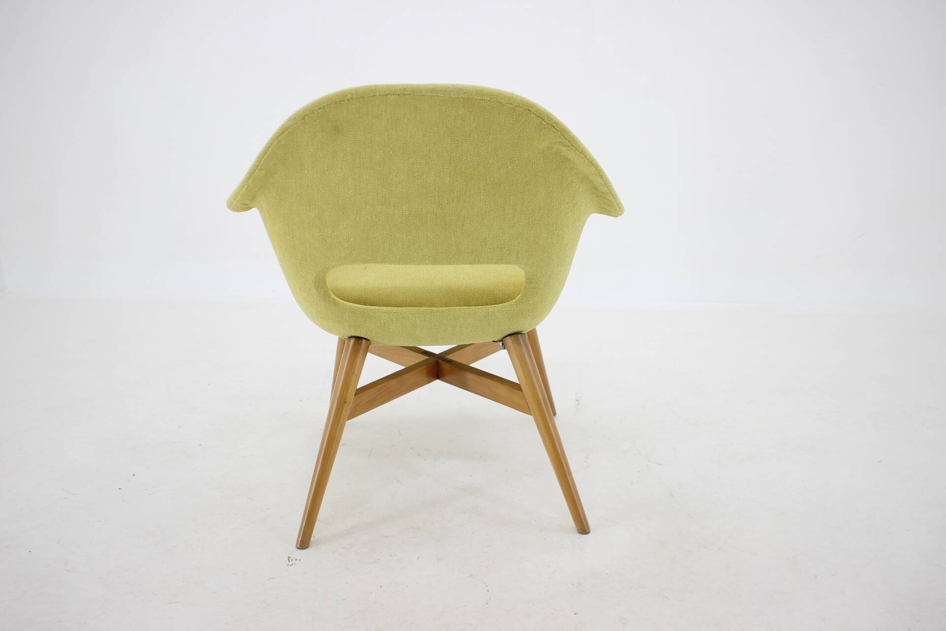 1960s Miroslav Navratil Shell Lounge Chair, Czechoslovakia