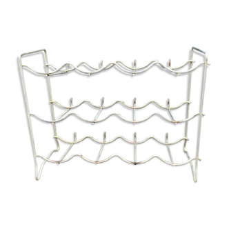 Vintage metal bottle rack