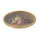 Elliptical table still life bouquet of flowers oil on wood by Lillie Honnorat