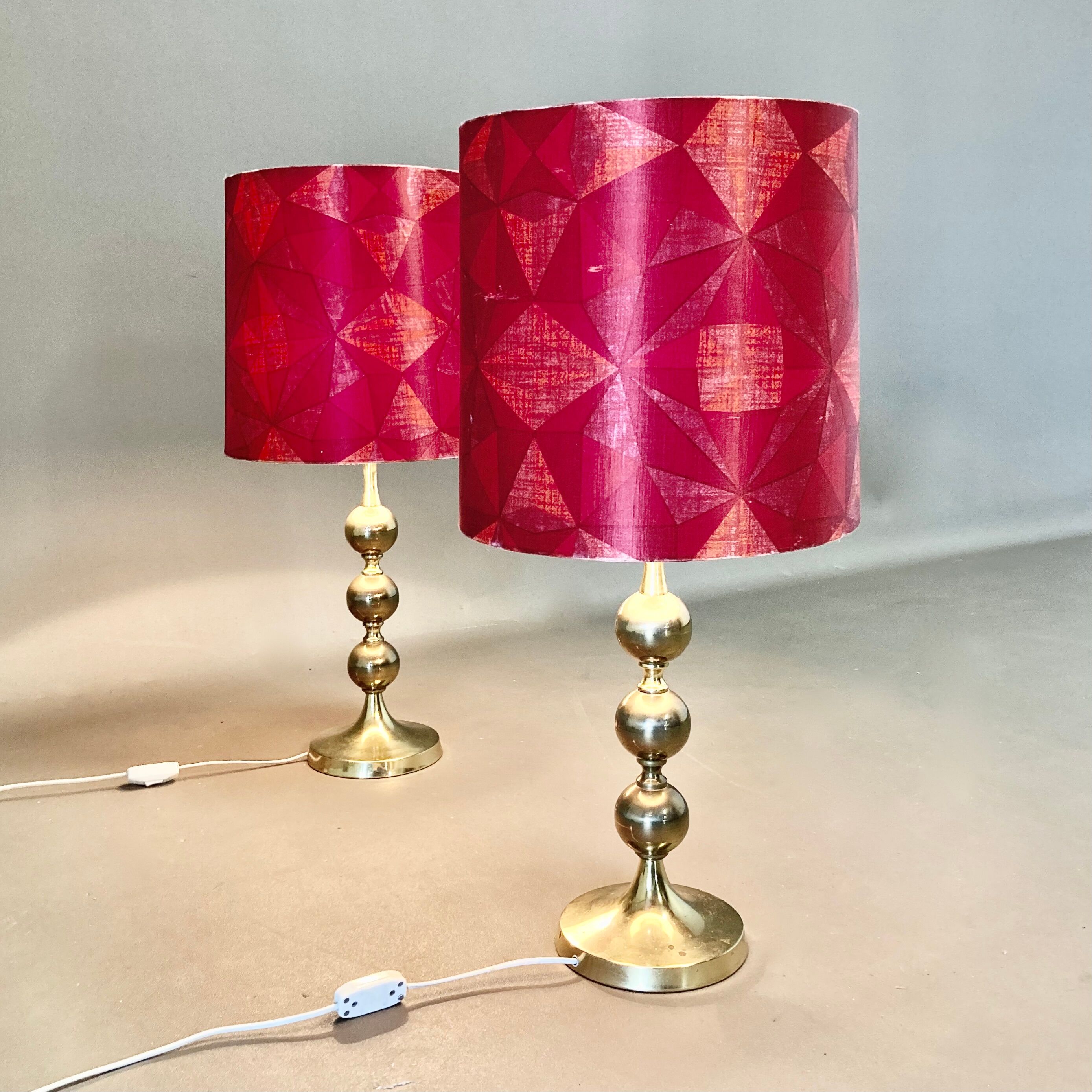 Pair of lamps scandinavian design 1950