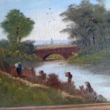 Old landscape painting