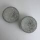 Pair of antique round "holophane" vintage wall lights