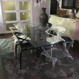 Glass dining table Roche Bobois model DIAPO