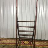 Massive mahogany library ladder