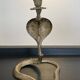 Vintage Cobra bronze candle holder from the 70s