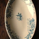 Longwy Chardons blue ironstone dish
