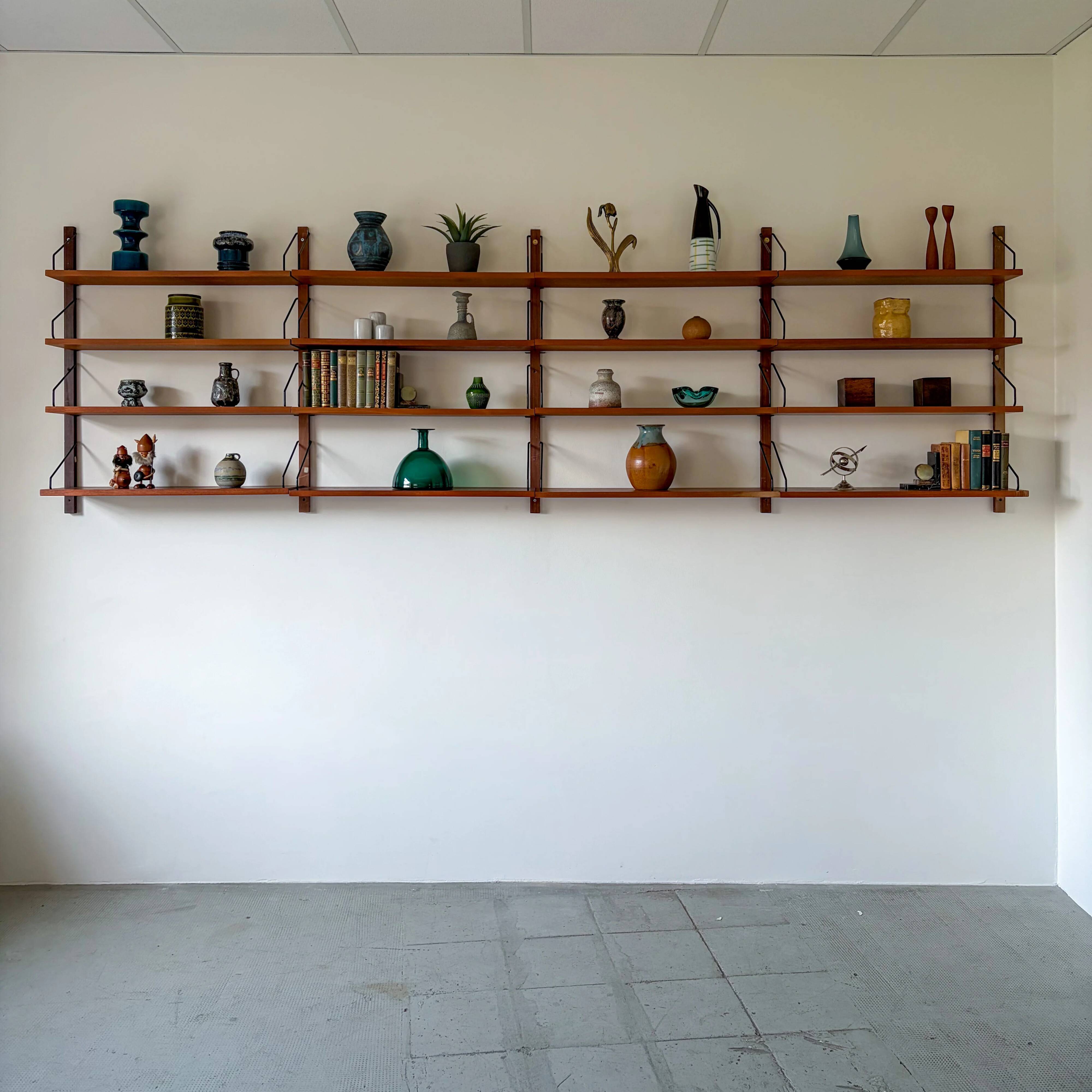 Royal Paul Cadovius wall shelf system, half shelves