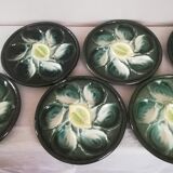 6 oyster plates Saint Clement 4589
