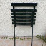 Folding garden chair in iron