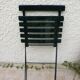 Chaise de jardin pliante en fer