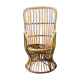 Fauteuil en osier style Emmanuelle, XXe siècle