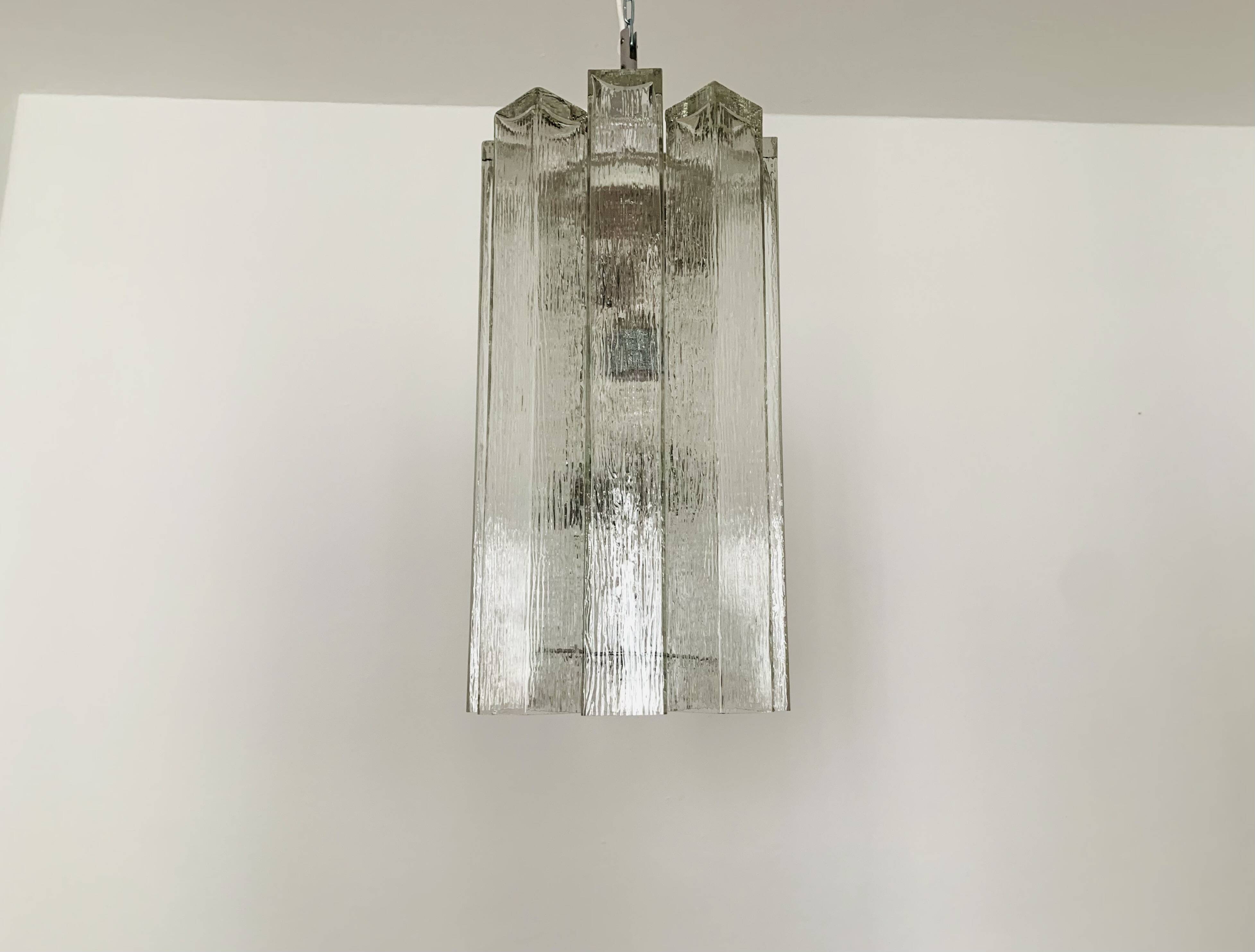 Large Crystal Glass Chandelier by Doria