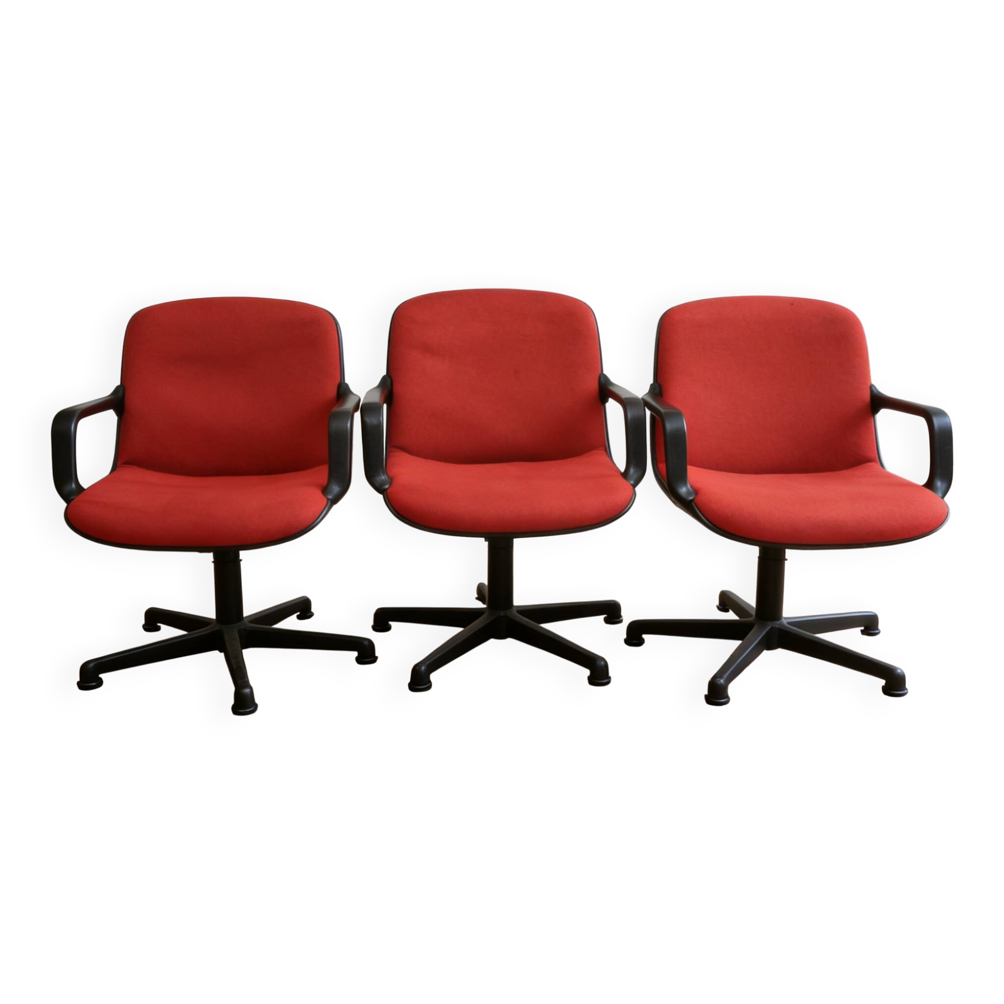 Set of 3 Comforto office chairs