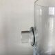 Modernist crystal vase ringing 1970
