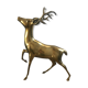 Cerf en laiton