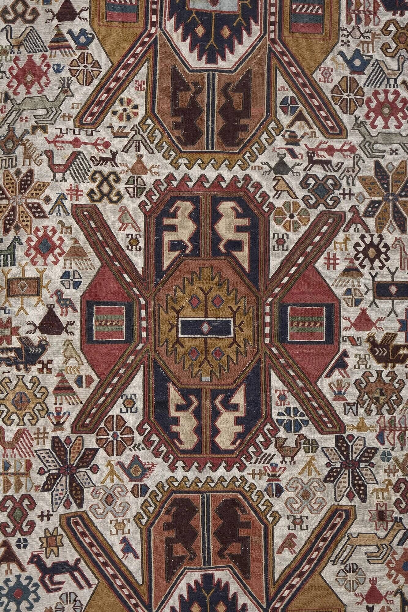 Vintage handmade Turkish rug 107x192 cm
