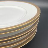 Limoges porcelain flat plates and gilding