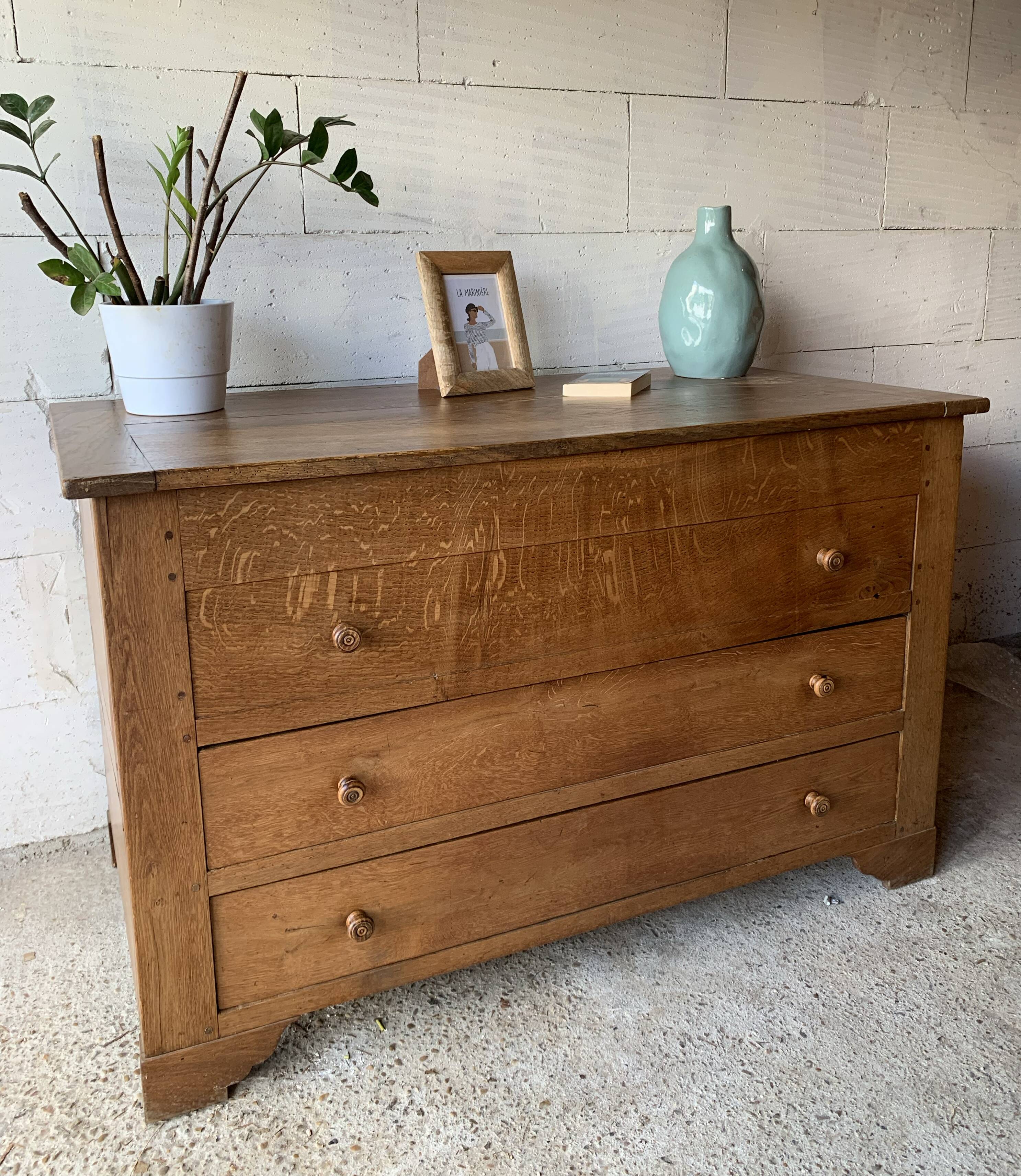 Chest of drawers, solid wood chest of drawers, 1950s