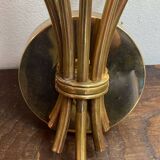 Five-branch wall sconce in brass, 1950s.
