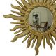 Italian Sunburst Mirror Venezia Sun Mirror Gold 42cm