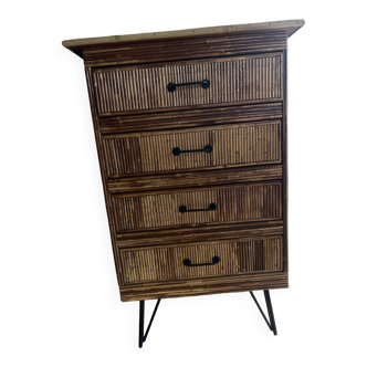 Bamboo chest of drawers