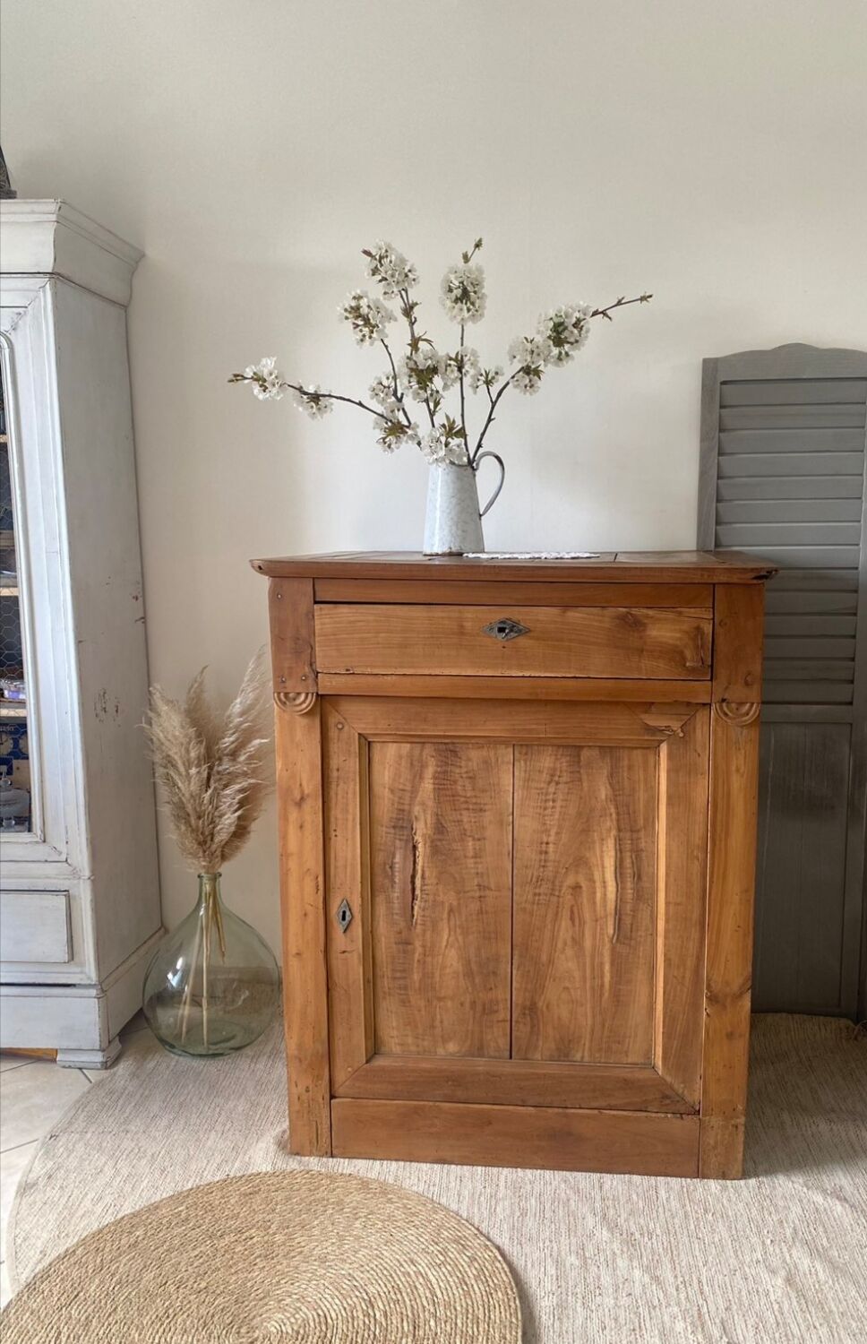 Rustic buffet, jam jar
