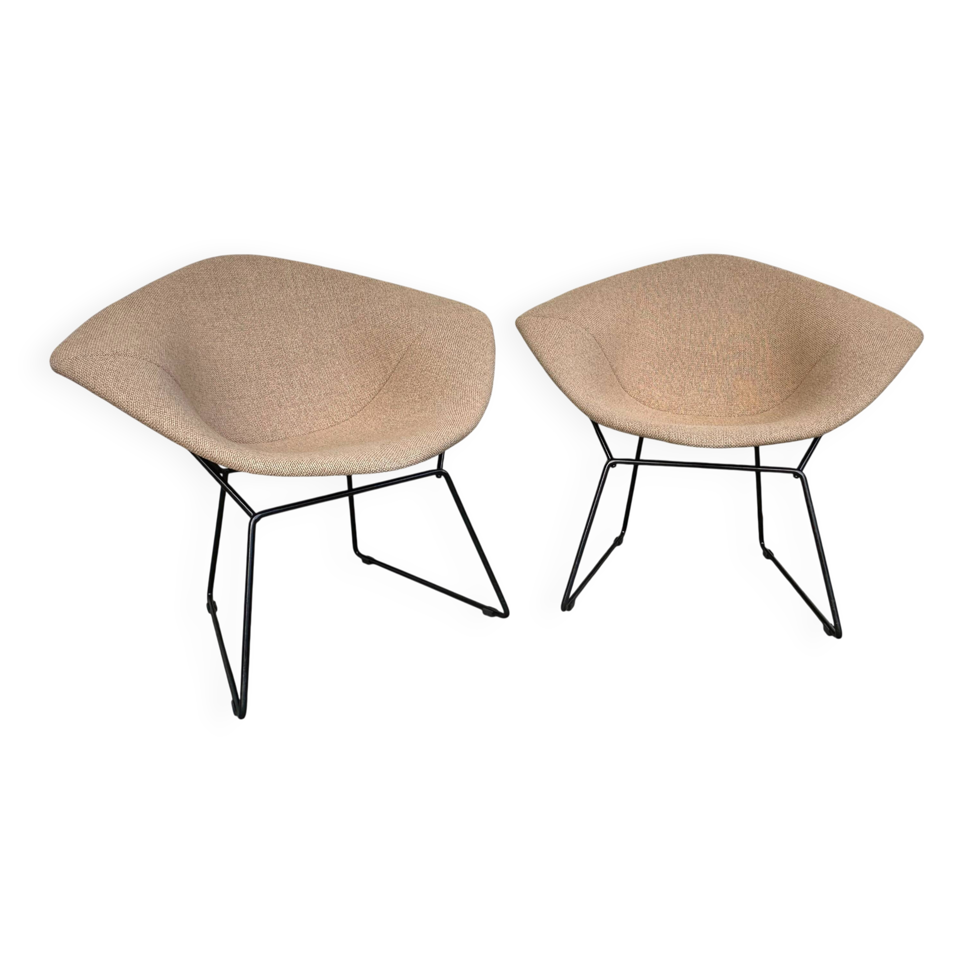 Pair of Diamond Chairs by Harry Bertoia for Knoll, 1970s