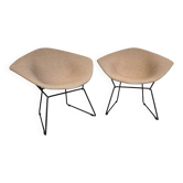 Pair of Diamond Chairs by Harry Bertoia for Knoll, 1970s