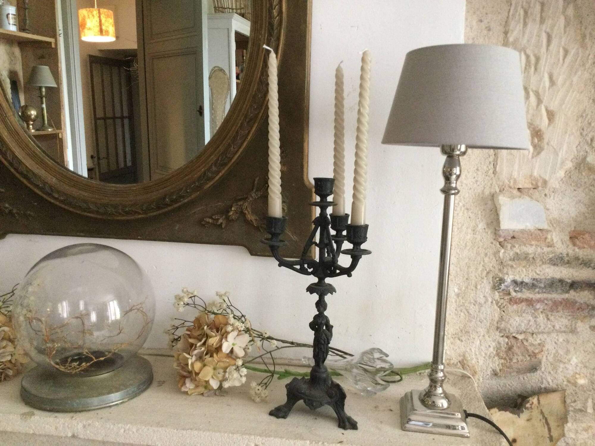Pair of antique candlesticks