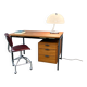 Bureau par Herbert Hirche pour Holzäpfel, teck avec acier tubulaire, années 1960.