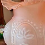 Large Art Deco vase with lace collar