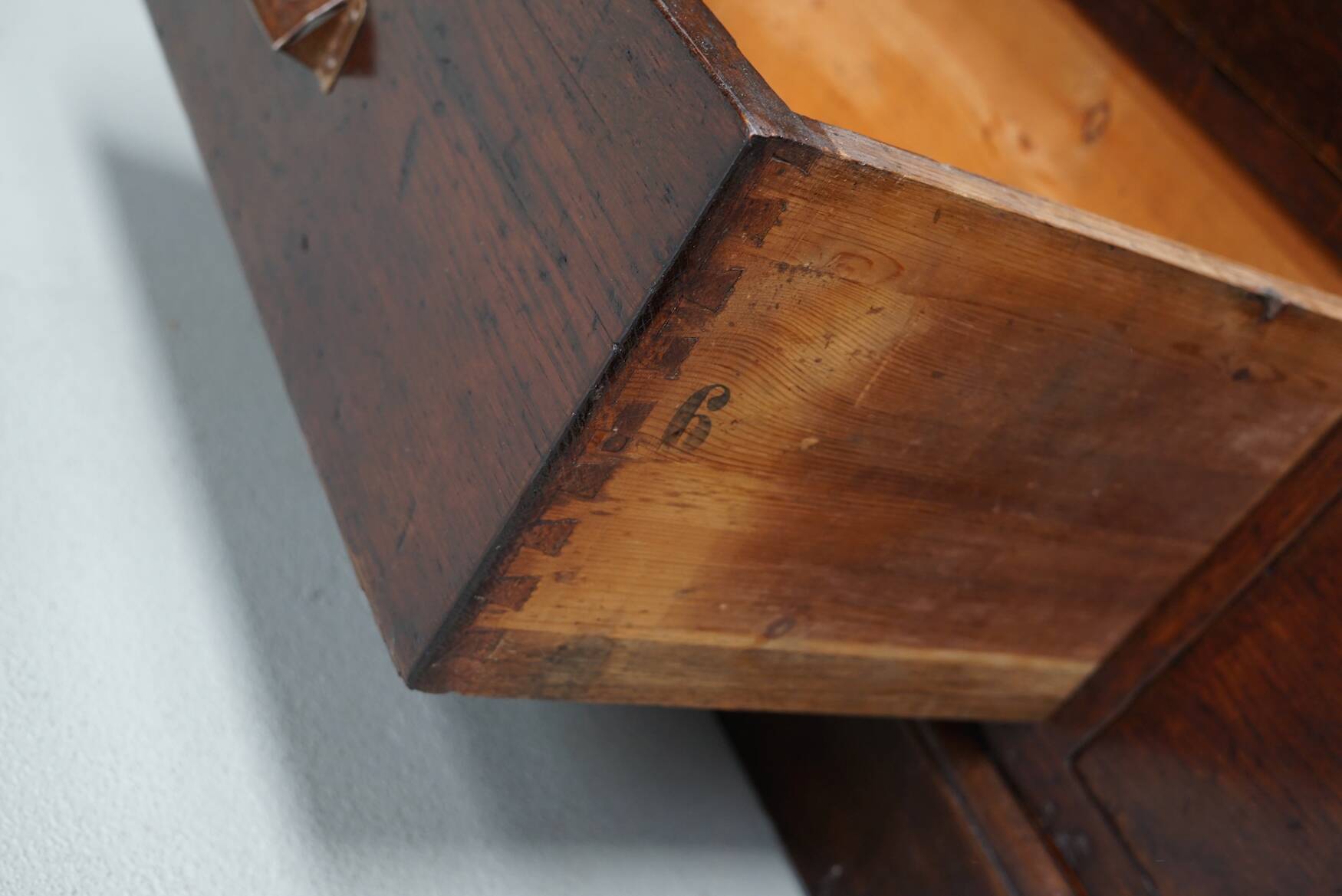 Vintage Dutch Oak Apothecary/Shop Cabinet, 1950s