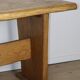 Brutalist solid wood dining table - 1950s/60s