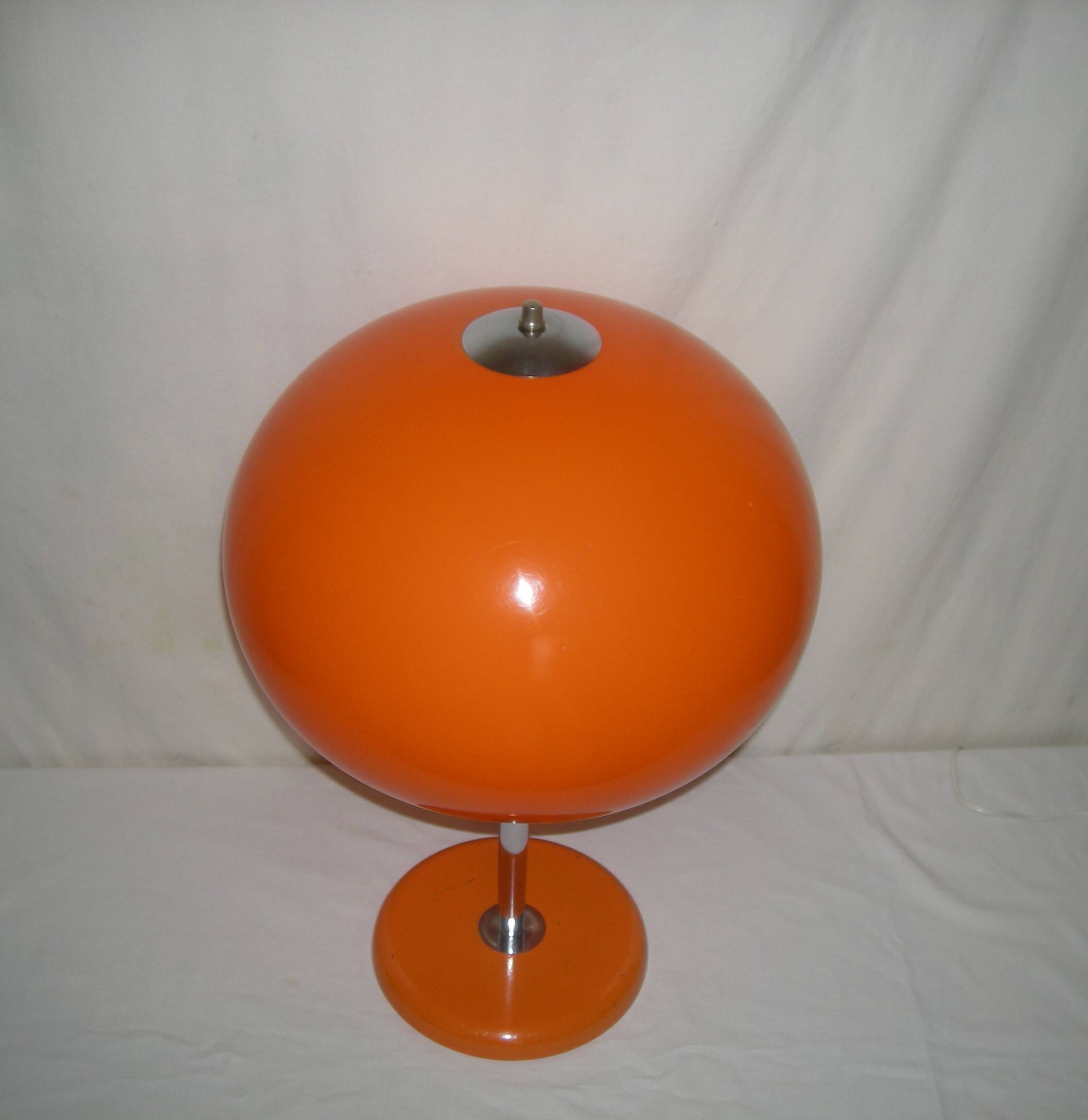 Orange mushroom lamp from the 60s - 70s