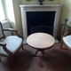 Coffee table marble and bronze Louis XV style